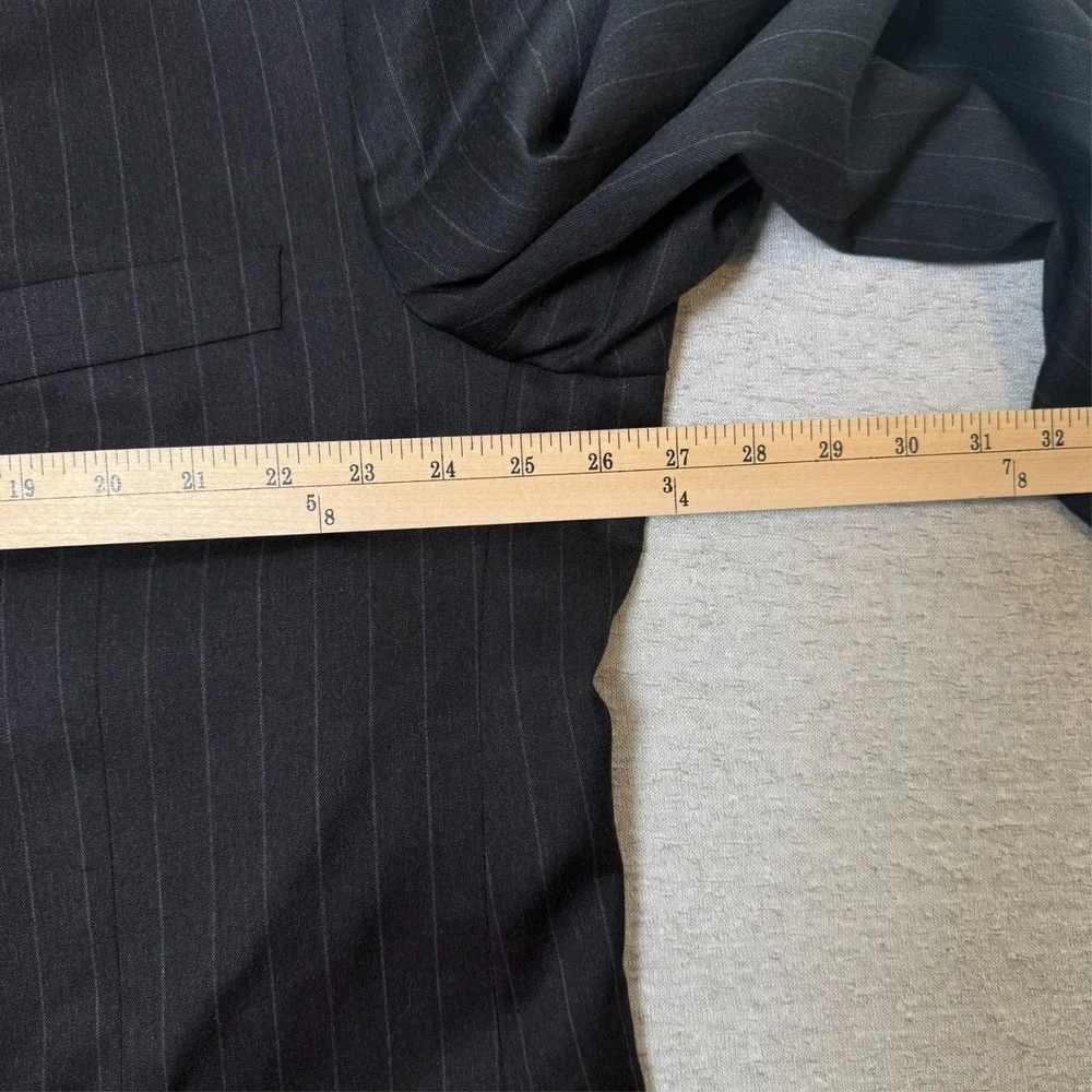Petrocelli Roger Stuart Mens Black Suit 50L Wool Cashmere Blazer Pants Classic